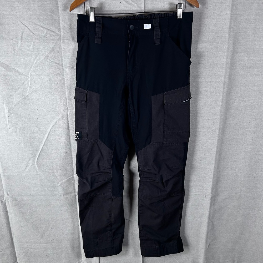RevolutionRace RVRC GP Pants Mens 50 US 31-32 Black Grey Hiking Cargo Trousers